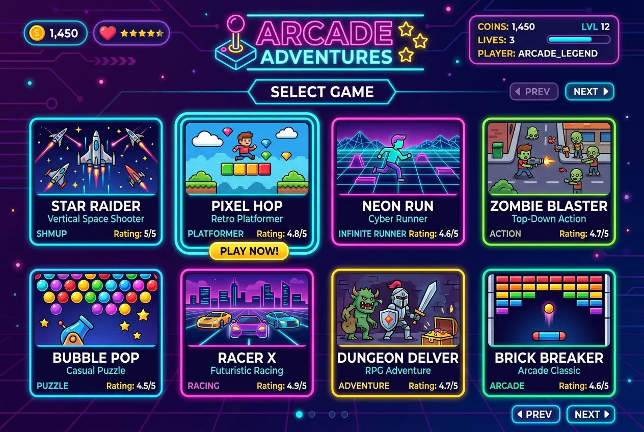 Exploring the Teknos game library